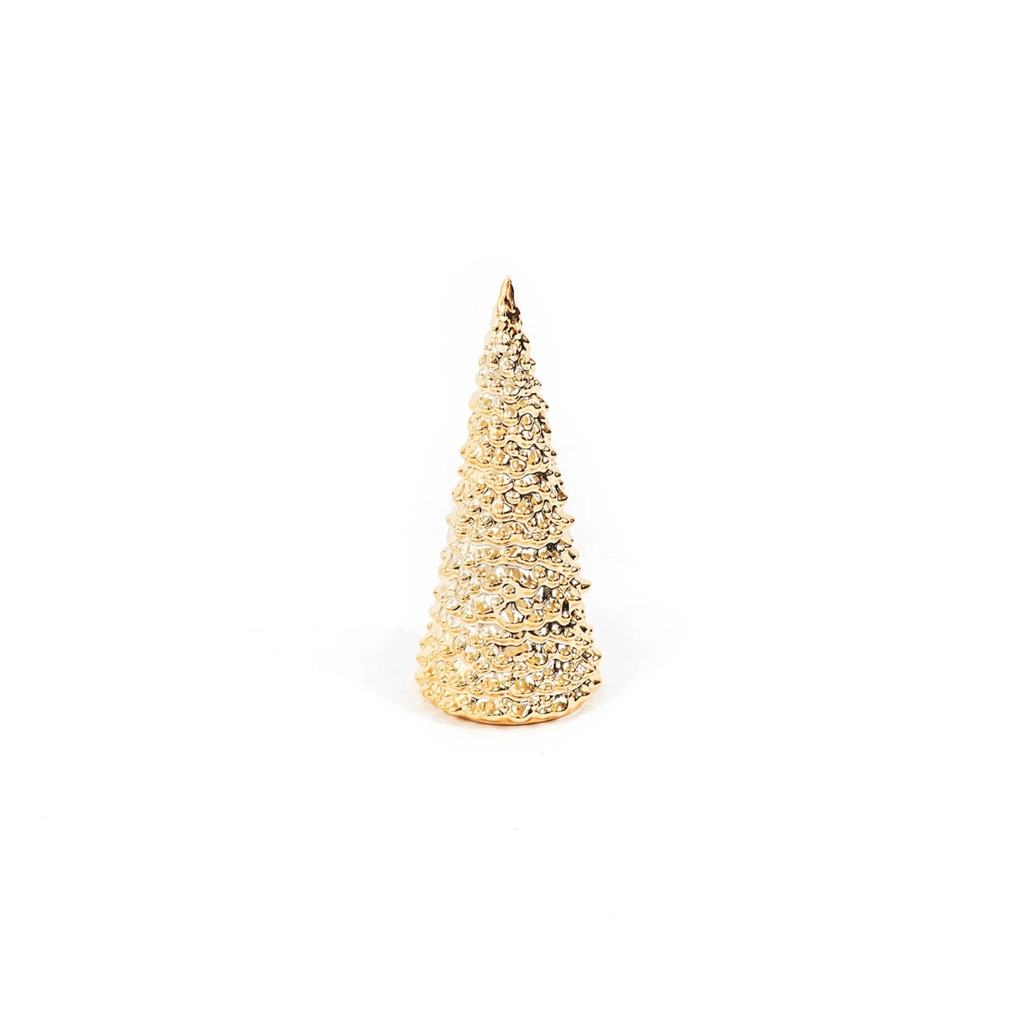 Goldene Weihnachtsbaumfigur aus Keramik 20cm