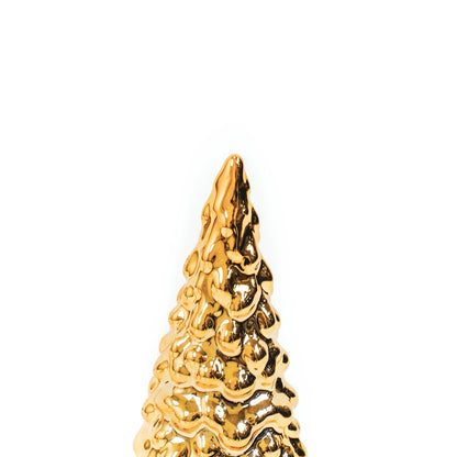 Goldene Weihnachtsbaumfigur aus Keramik 24cm